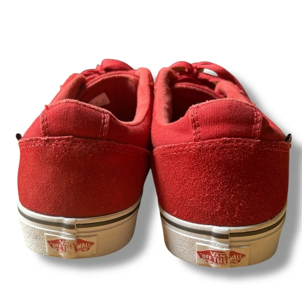 Vans Old Skool Suede Burgundy Maroon and Canvas Sneakers Size 12
